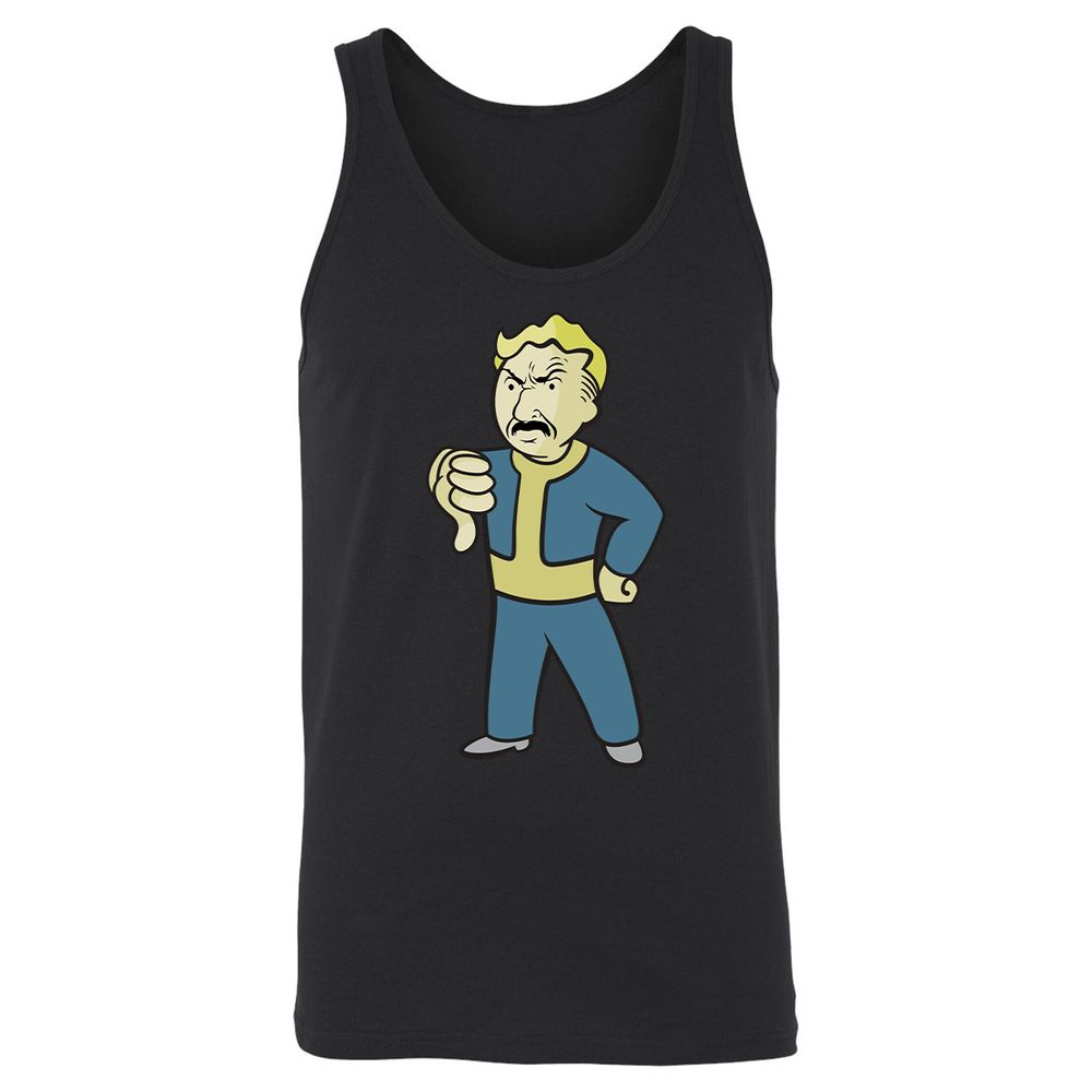 Unisex Jersey Tank - PX5XPJH8 - Black - 14