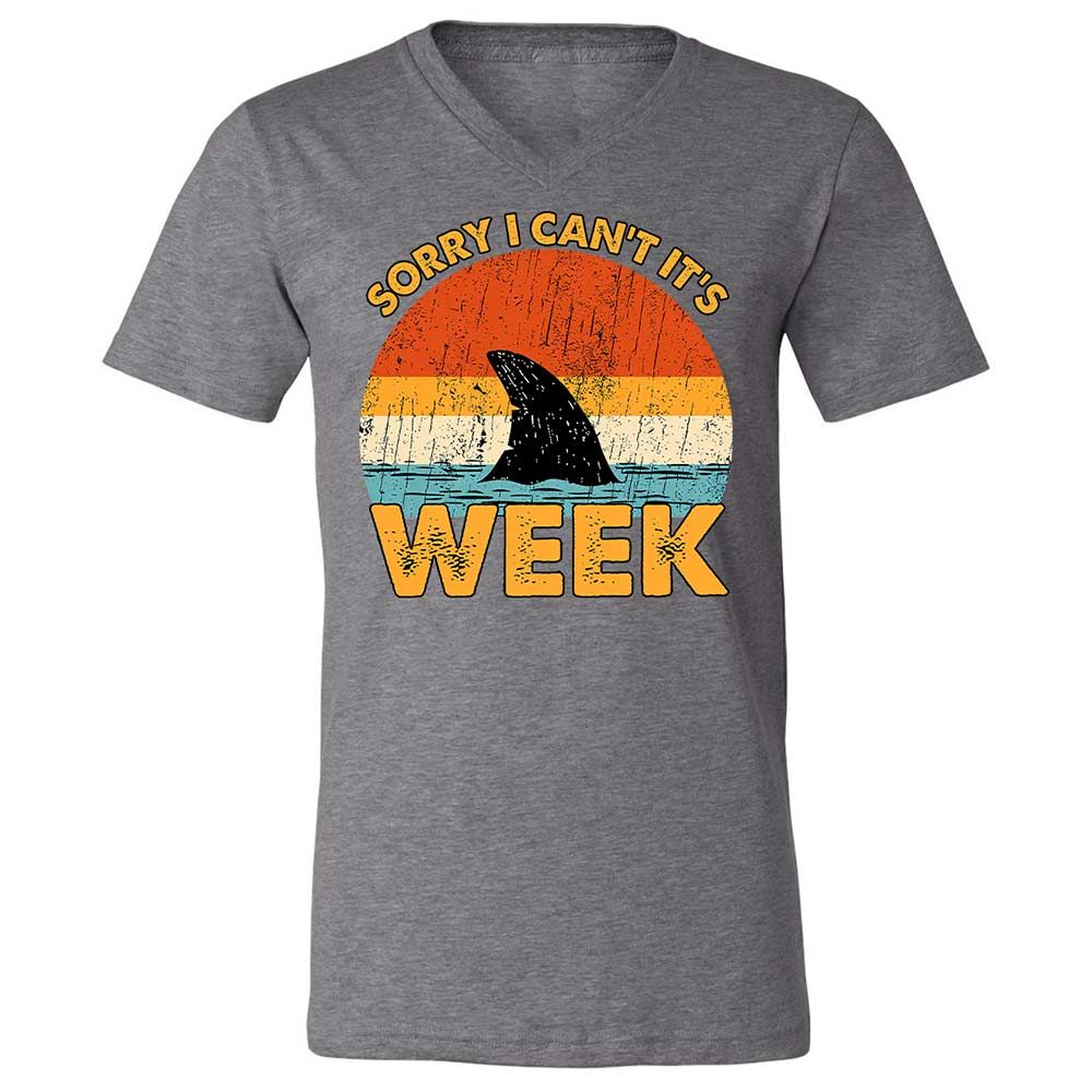 Unisex V-Neck T-Shirt - QJEEKSTK - Deep Heather - 14