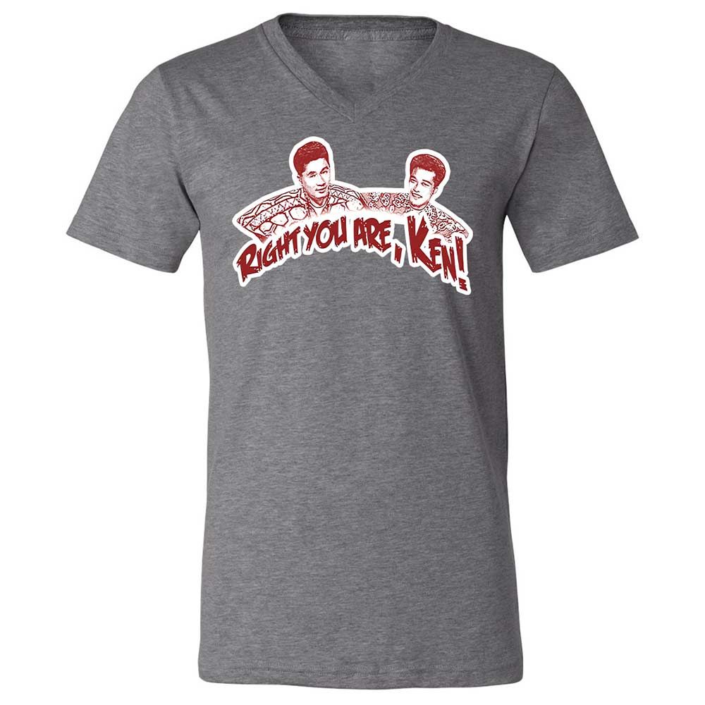 Unisex V-Neck T-Shirt - 9U9LDCLQ - Deep Heather - 14