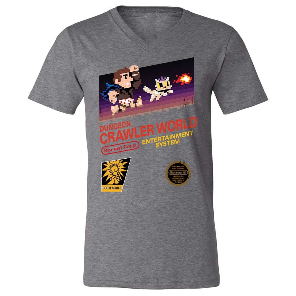 Unisex V-Neck T-Shirt - 4A2XHKXS - Deep Heather - 14