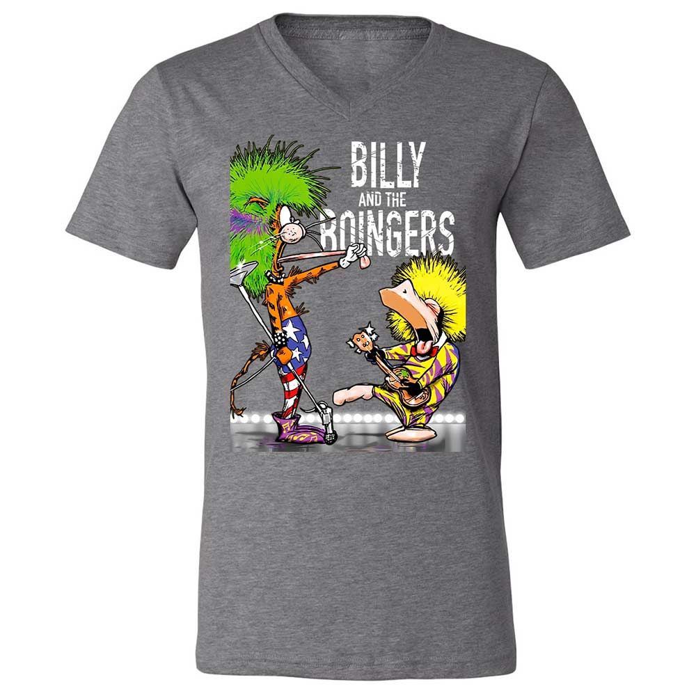 Unisex V-Neck T-Shirt - 1TYC5ZNR - Deep Heather - 14
