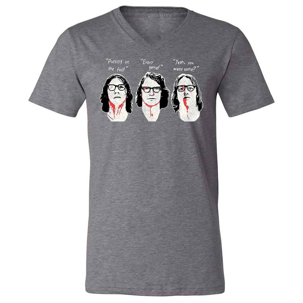 Unisex V-Neck T-Shirt - P4ULPH2Z - Deep Heather - 14