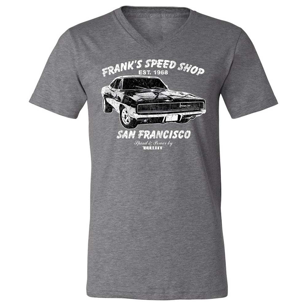 Unisex V-Neck T-Shirt - RE55QE9W - Deep Heather - 14