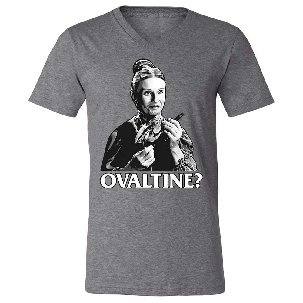 Unisex V-Neck T-Shirt - TSAKD8X9 - Deep Heather - 14