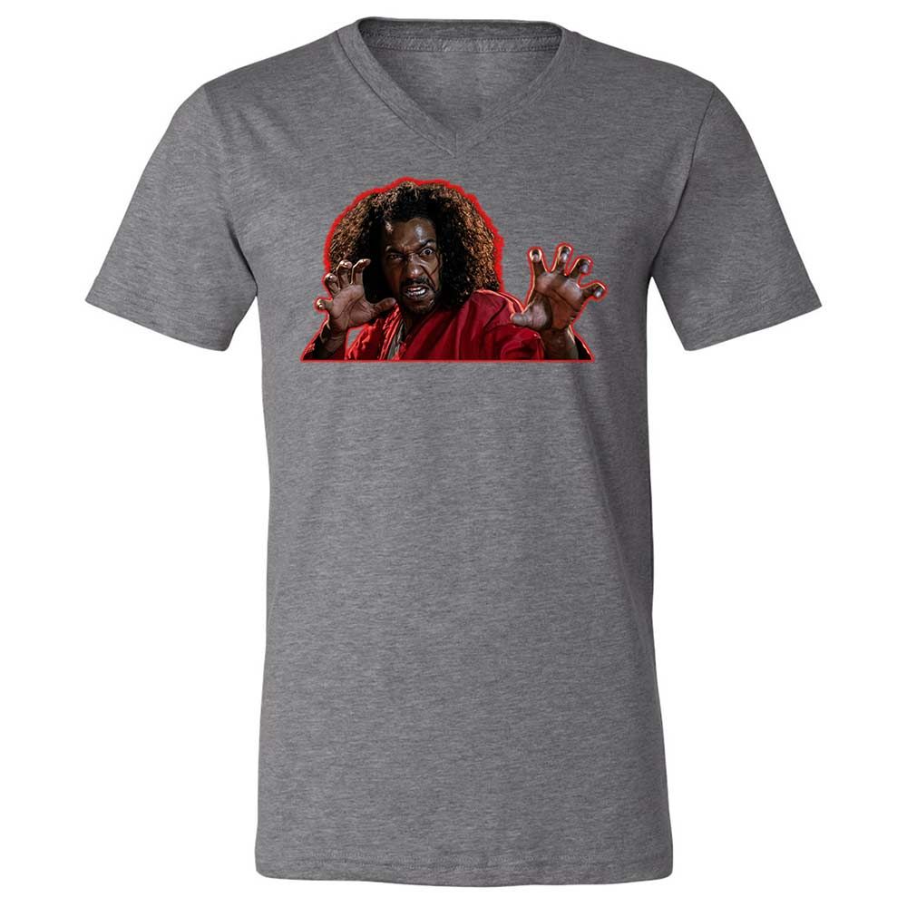 Unisex V-Neck T-Shirt - E8N5JLHV - Deep Heather - 14
