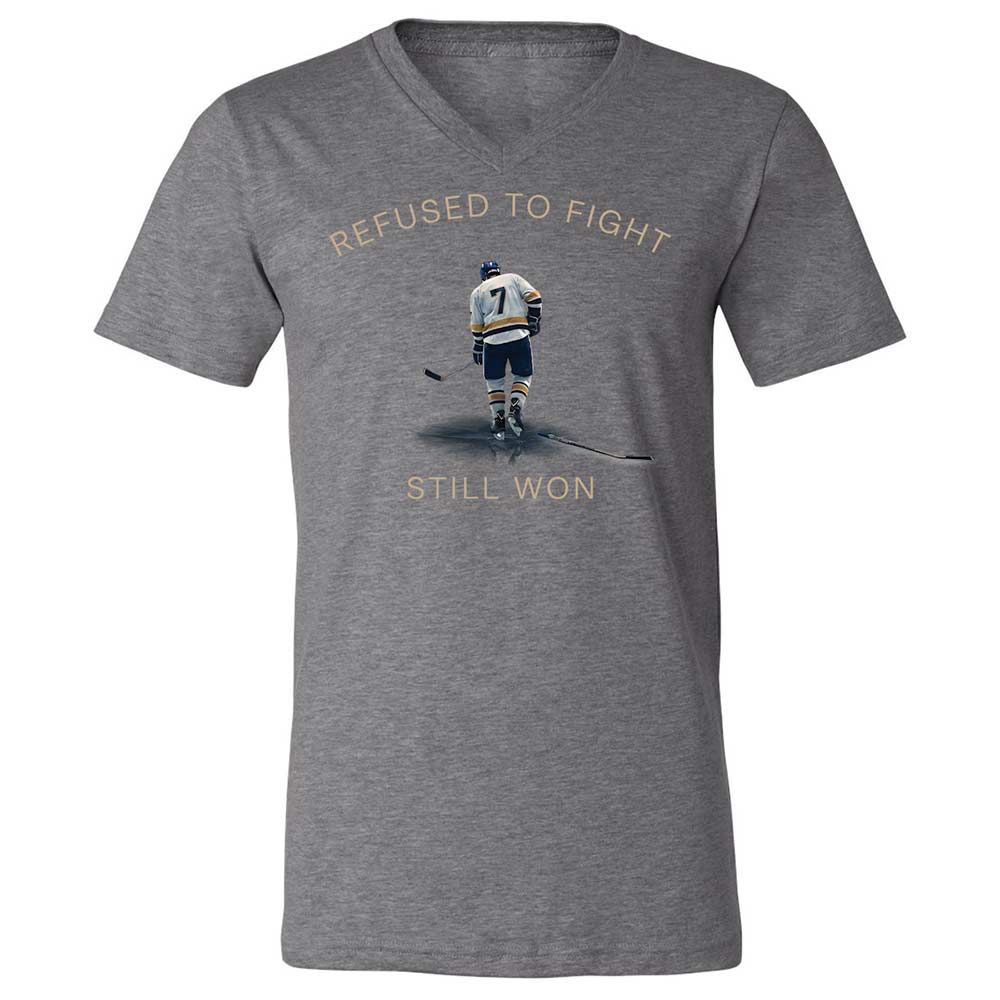 Unisex V-Neck T-Shirt - SN47RZLG - Deep Heather - 14