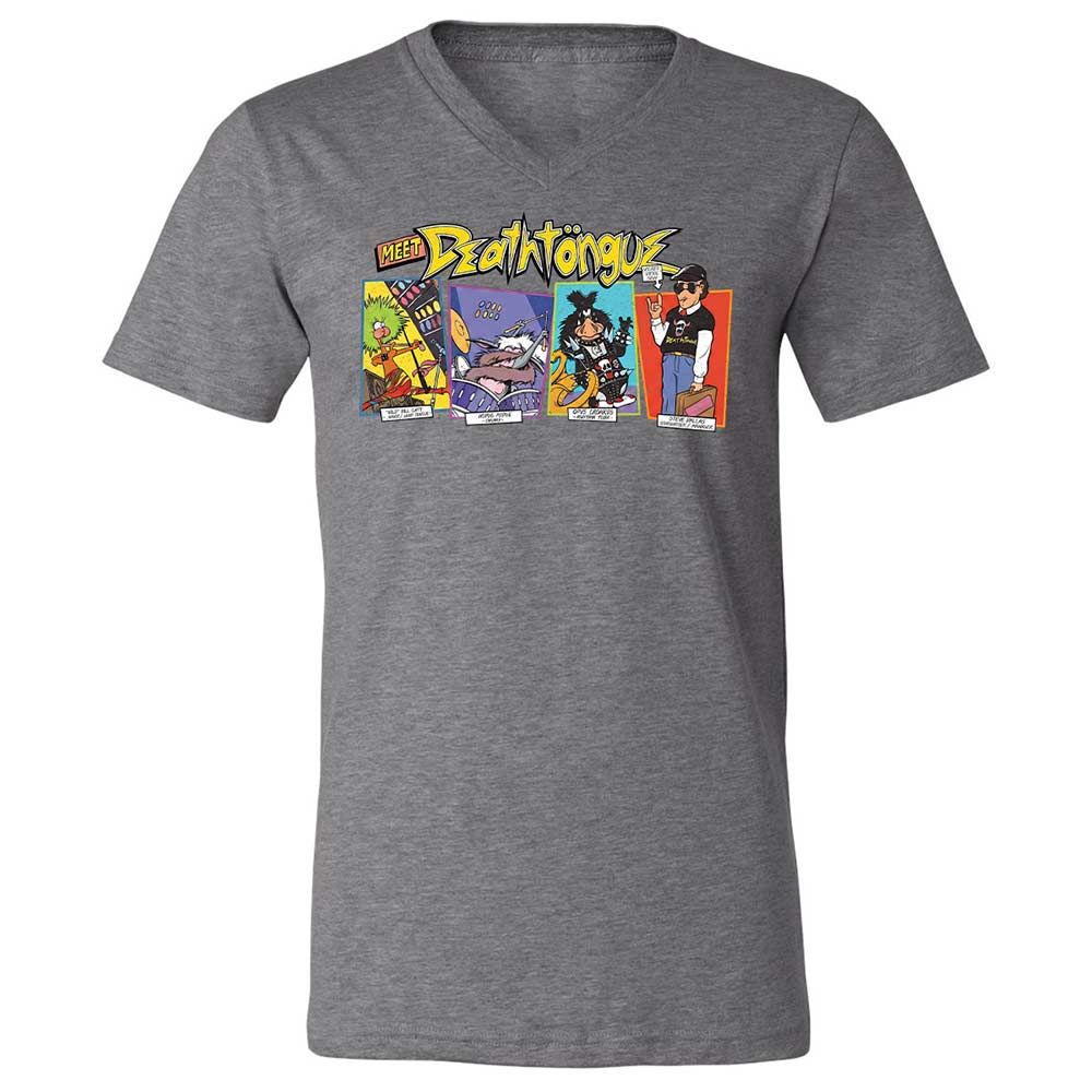 Unisex V-Neck T-Shirt - G6F9M4P6 - Deep Heather - 14