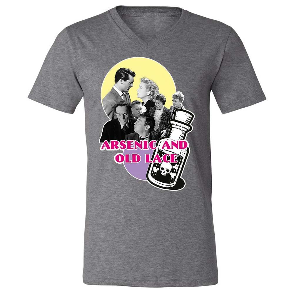 Unisex V-Neck T-Shirt - PDL8V7JR - Deep Heather - 14