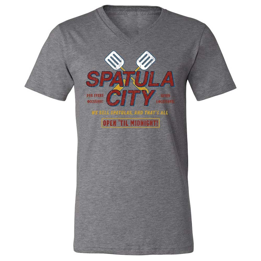 Unisex V-Neck T-Shirt - EFZ2QTJ9 - Deep Heather - 14