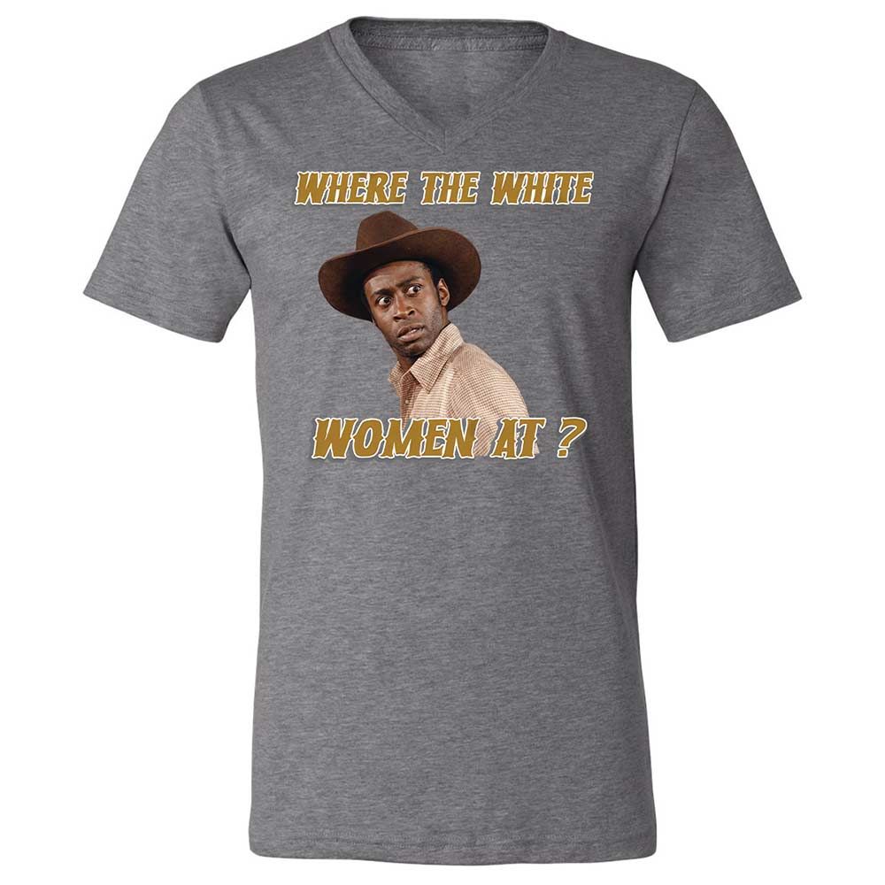 Unisex V-Neck T-Shirt - FYGNUFSF - Deep Heather - 14