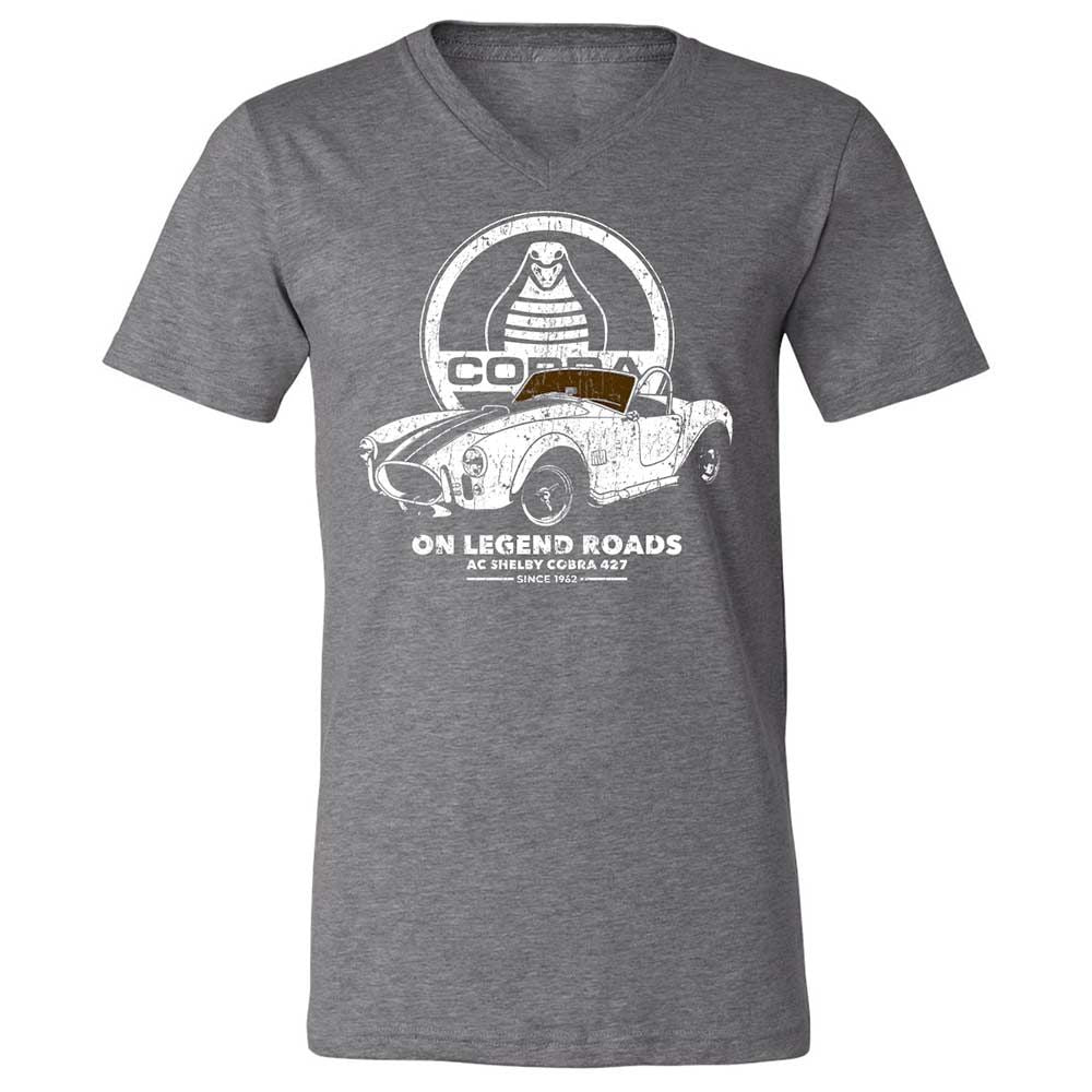 Unisex V-Neck T-Shirt - 3B31WVN8 - Deep Heather - 14