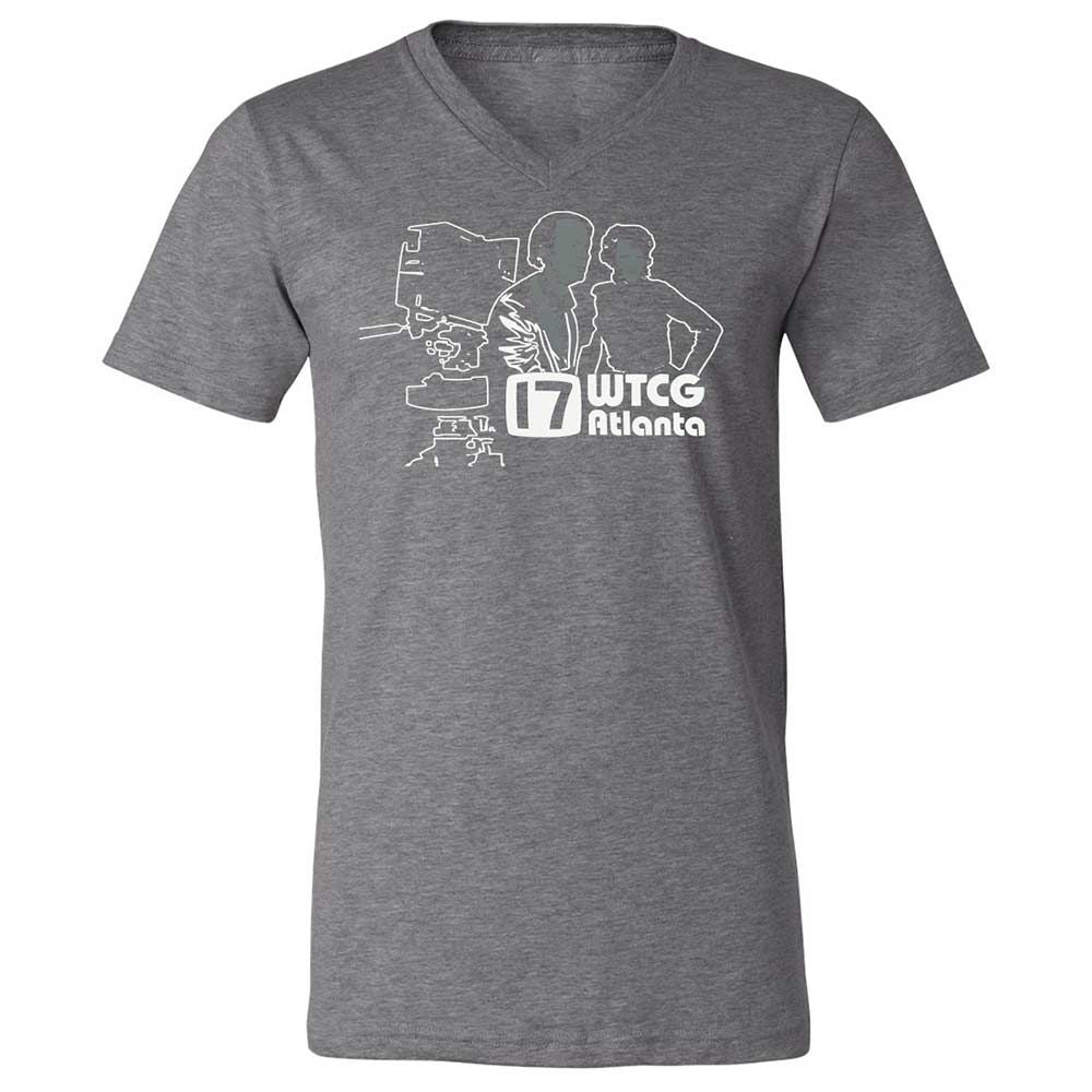 Unisex V-Neck T-Shirt - HRYXR2FE - Deep Heather - 14