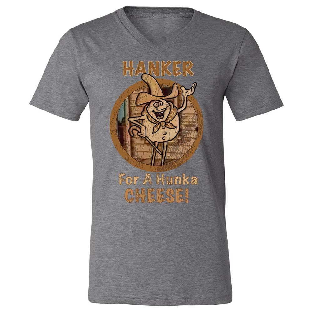 Unisex V-Neck T-Shirt - U89WFCNJ - Deep Heather - 14