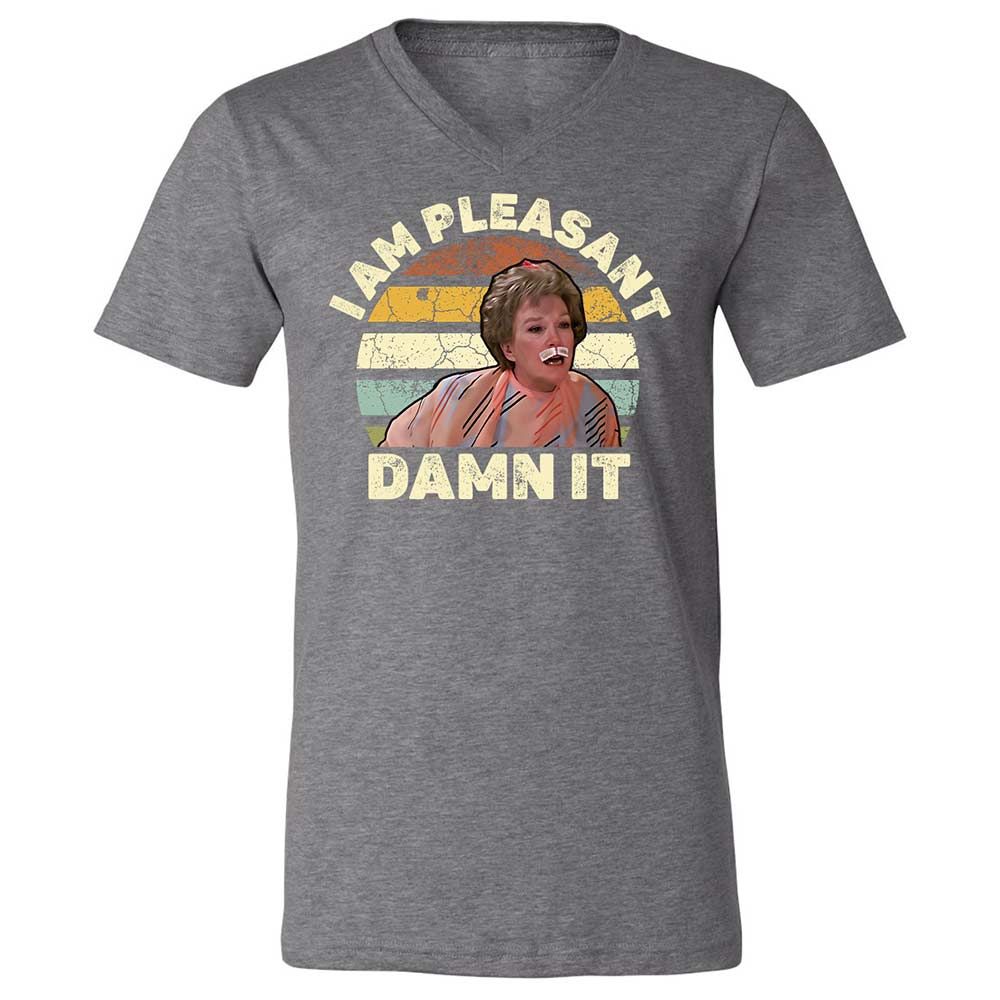 Unisex V-Neck T-Shirt - 3HQT4FBZ - Deep Heather - 14