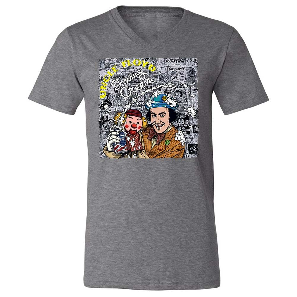 Unisex V-Neck T-Shirt - 2QD4VTBH - Deep Heather - 14