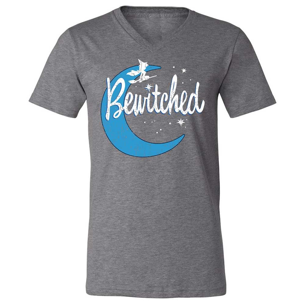 Unisex V-Neck T-Shirt - QC2T2J8J - Deep Heather - 14