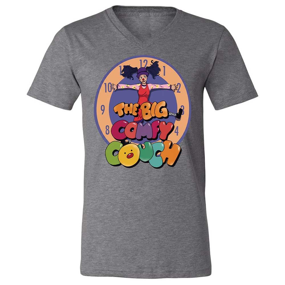 Unisex V-Neck T-Shirt - ZJXEPVL1 - Deep Heather - 14