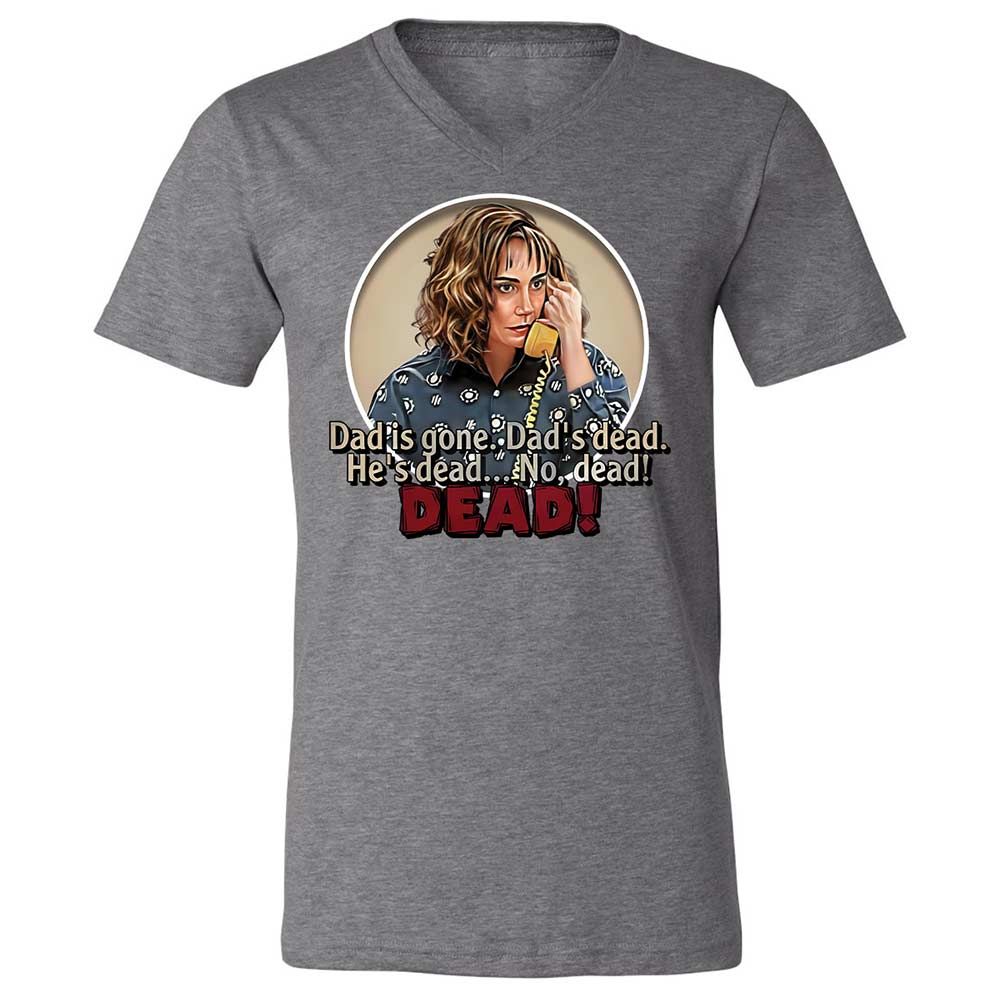 Unisex V-Neck T-Shirt - V4B2UKUN - Deep Heather - 14