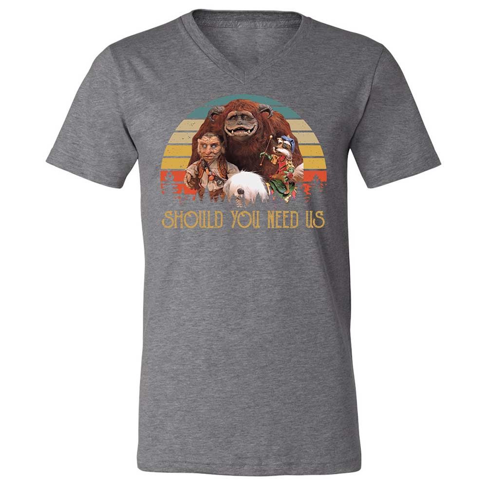 Unisex V-Neck T-Shirt - VUWUT3XR - Deep Heather - 14