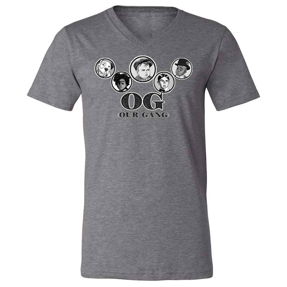 Unisex V-Neck T-Shirt - ZN5L1U2Q - Deep Heather - 14