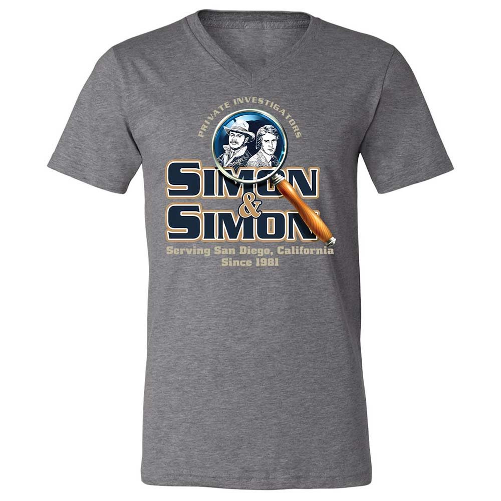 Unisex V-Neck T-Shirt - 8S9RMCVZ - Deep Heather - 14