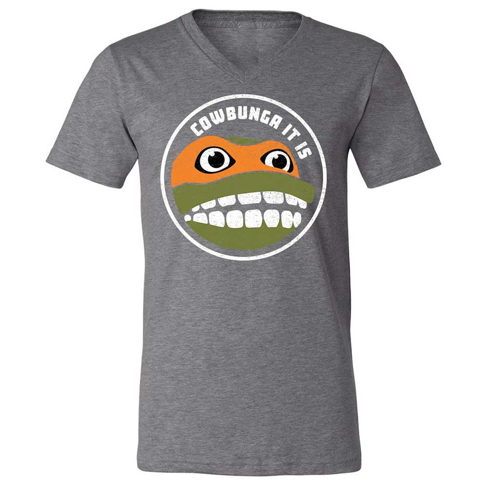 Unisex V-Neck T-Shirt - 7FSP8CW6 - Deep Heather - 14