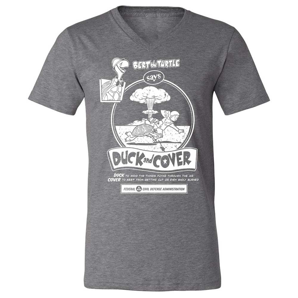 Unisex V-Neck T-Shirt - 2VA6L91B - Deep Heather - 14