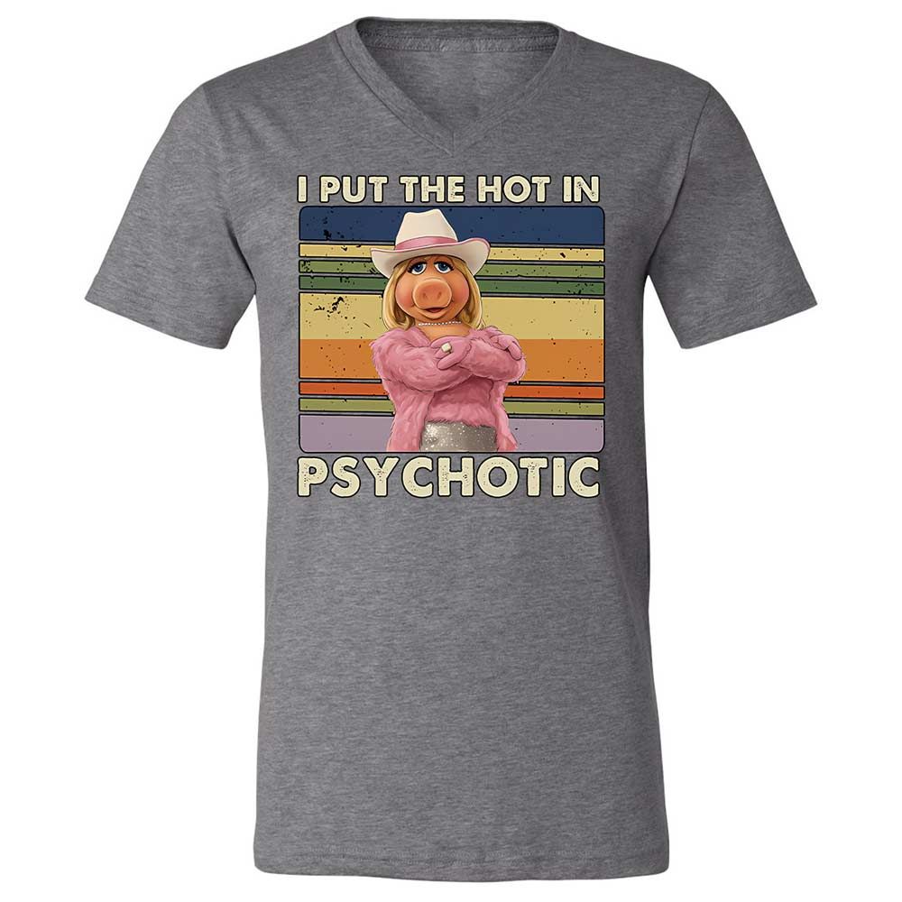 Unisex V-Neck T-Shirt - ESRB6R2T - Deep Heather - 14