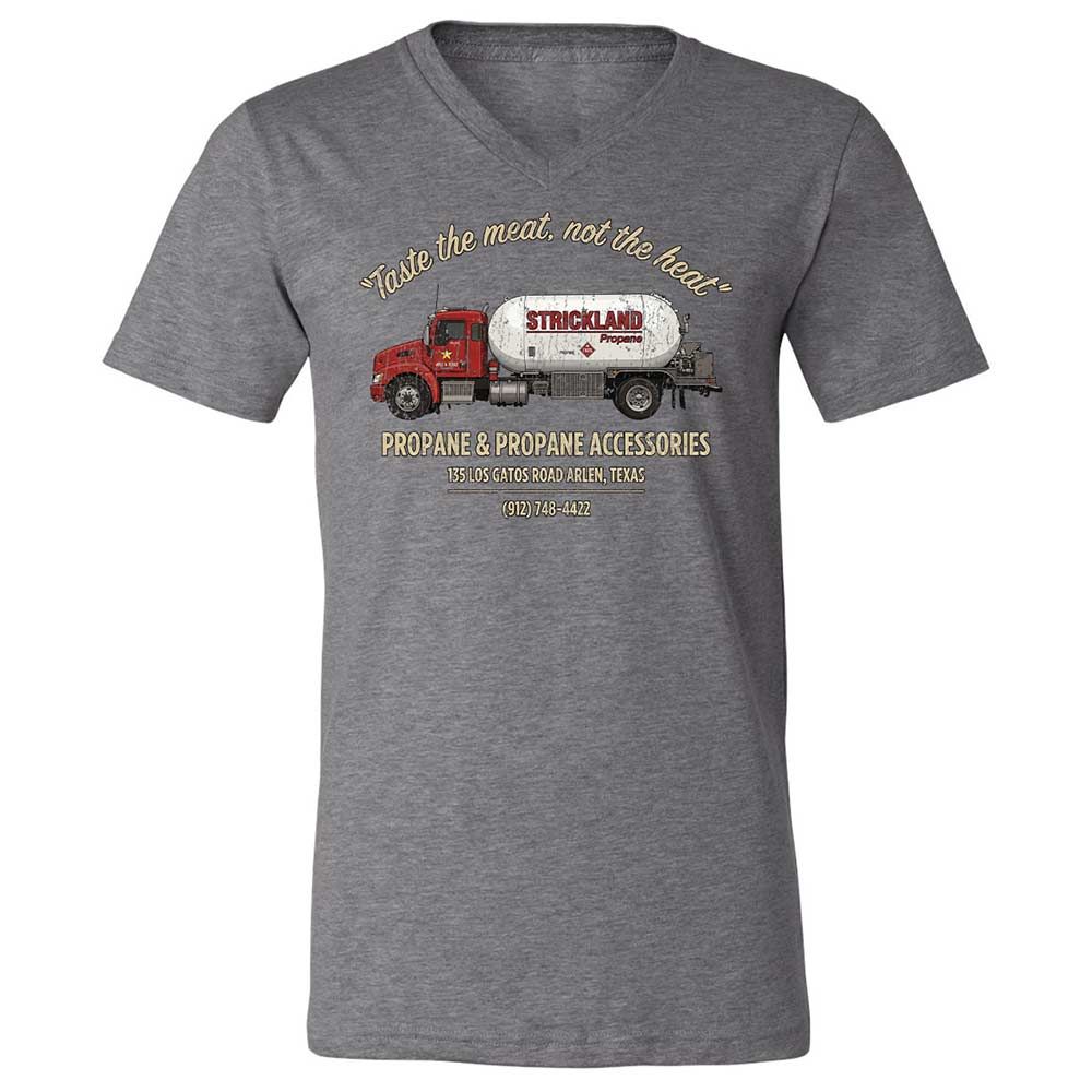 Unisex V-Neck T-Shirt - 2EKFUU34 - Deep Heather - 14