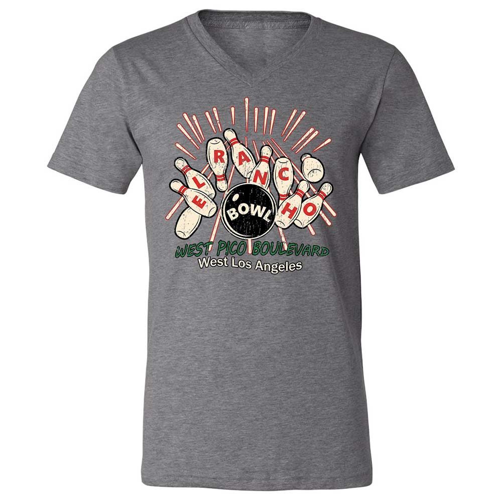 Unisex V-Neck T-Shirt - C5VAMVBX - Deep Heather - 14