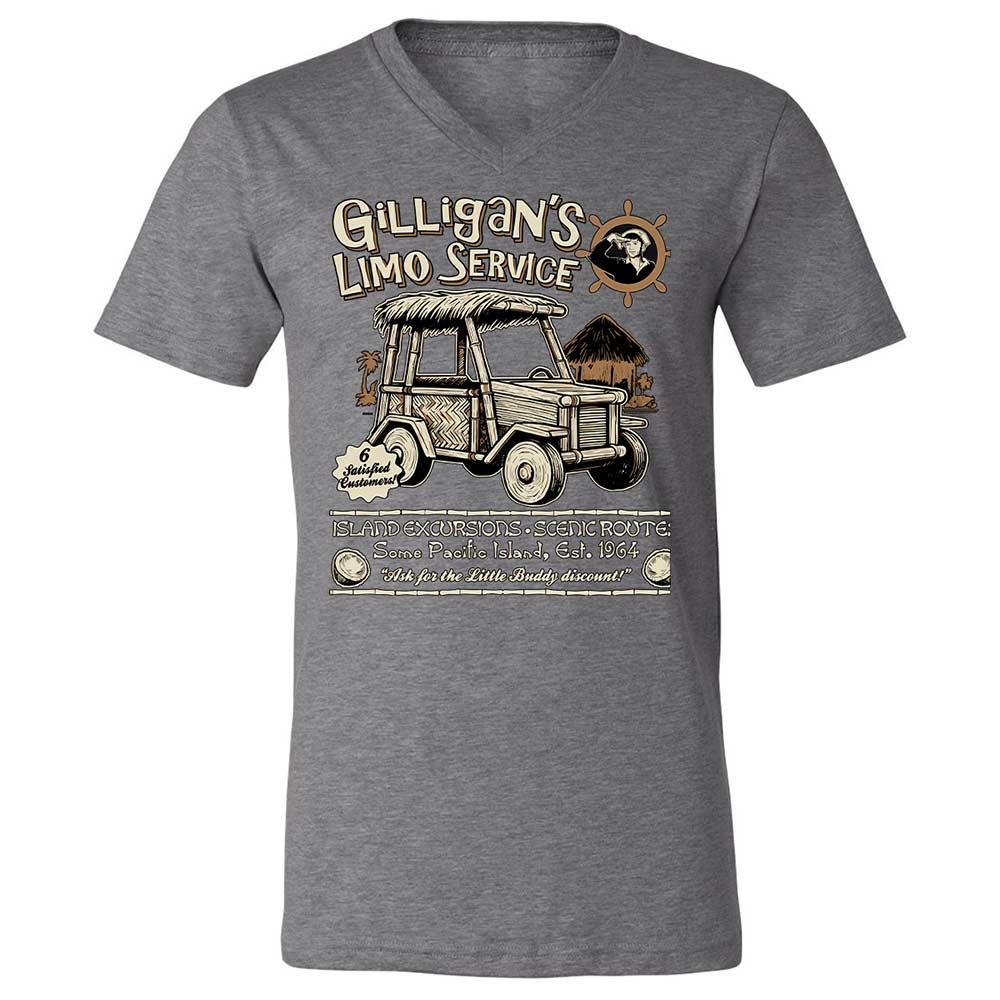 Unisex V-Neck T-Shirt - 6BLZMP7U - Deep Heather - 14