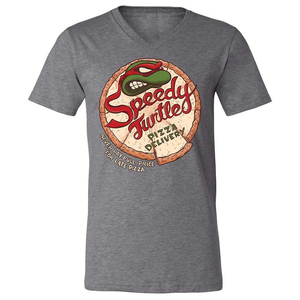Unisex V-Neck T-Shirt - QTH6DN98 - Deep Heather - 14