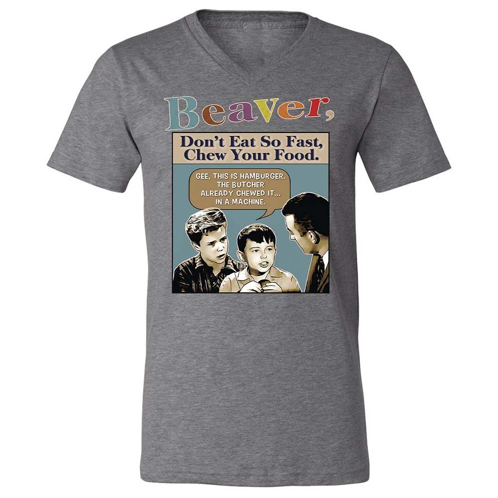 Unisex V-Neck T-Shirt - P4D9LL38 - Deep Heather - 14