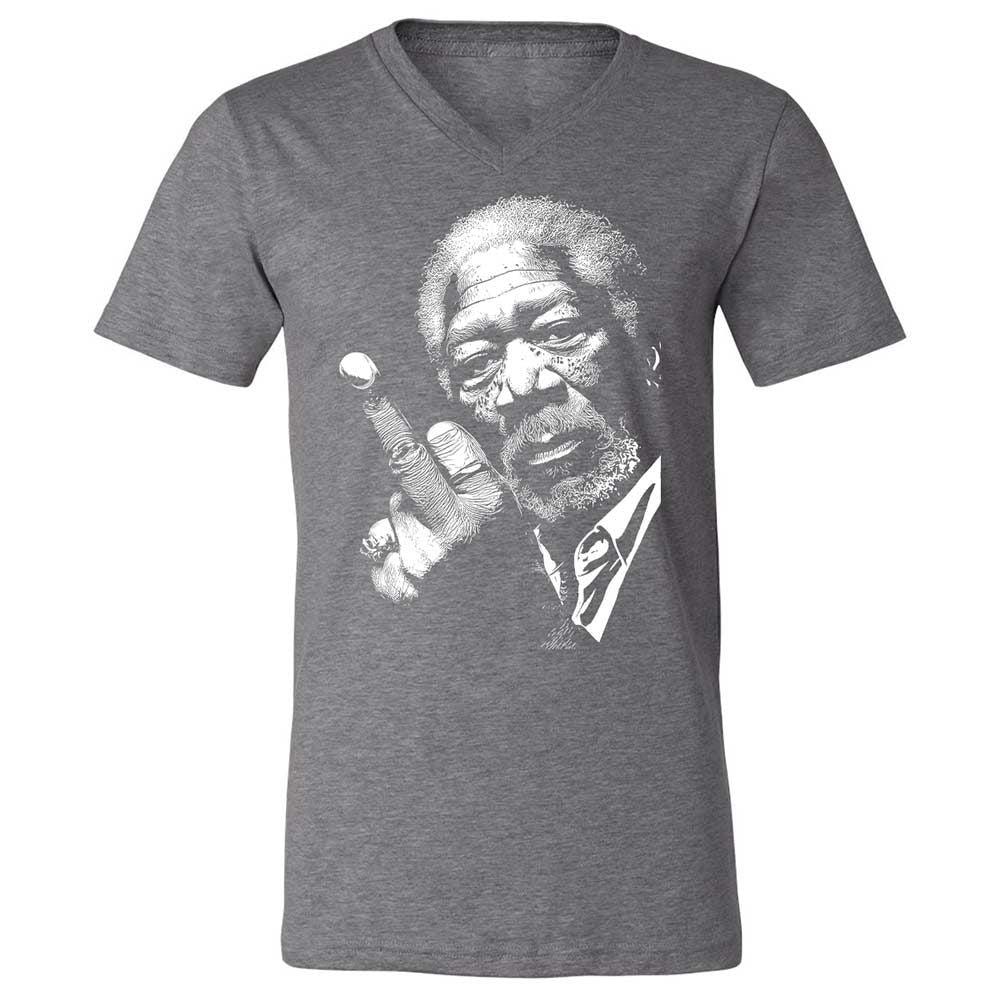 Morgan Freeman middle finger - Deep Heather - 14