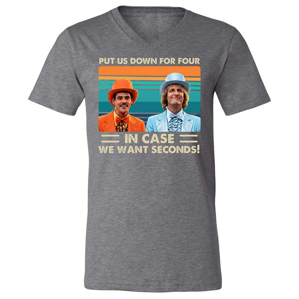 Unisex V-Neck T-Shirt - ARH4ME5V - Deep Heather - 14