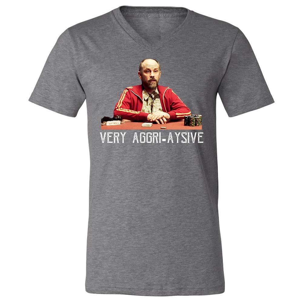 Unisex V-Neck T-Shirt - F4ZN6TWT - Deep Heather - 14