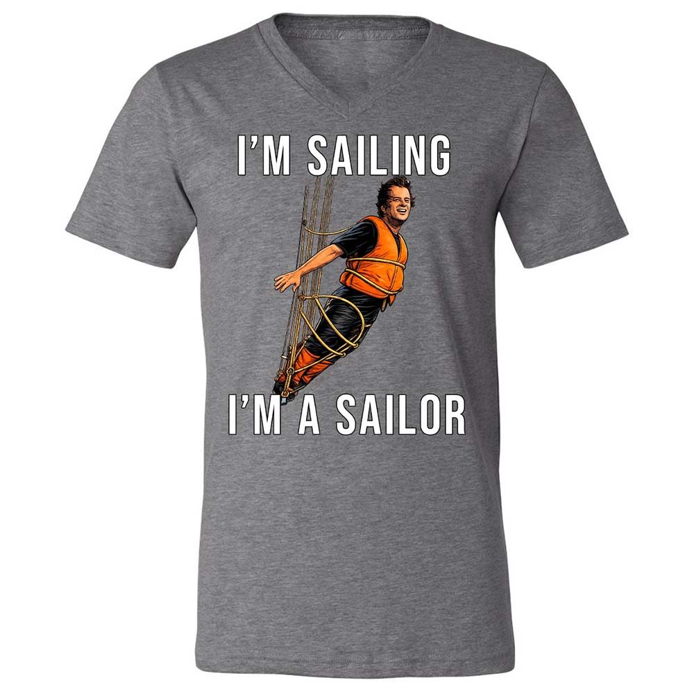 Unisex V-Neck T-Shirt - 3K1K1XGT - Deep Heather - 14