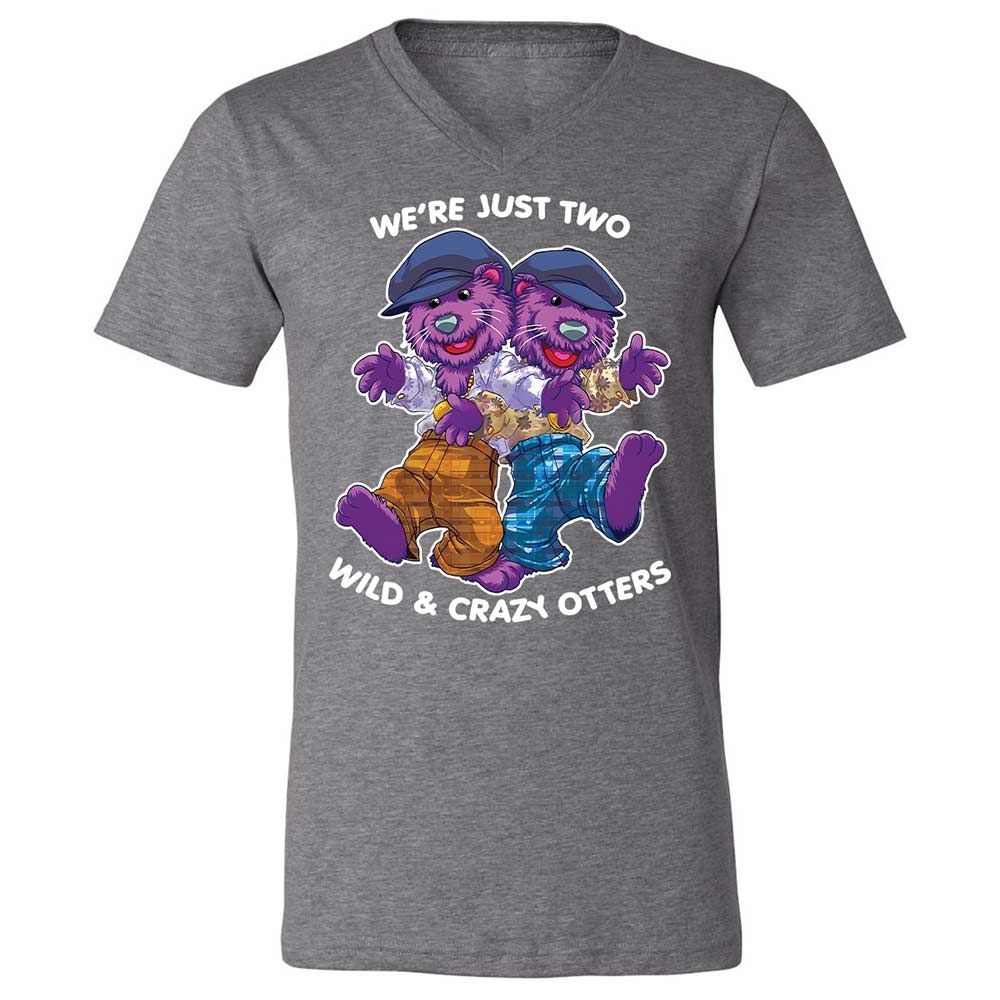 Two wild & crazy otters - Deep Heather - 14