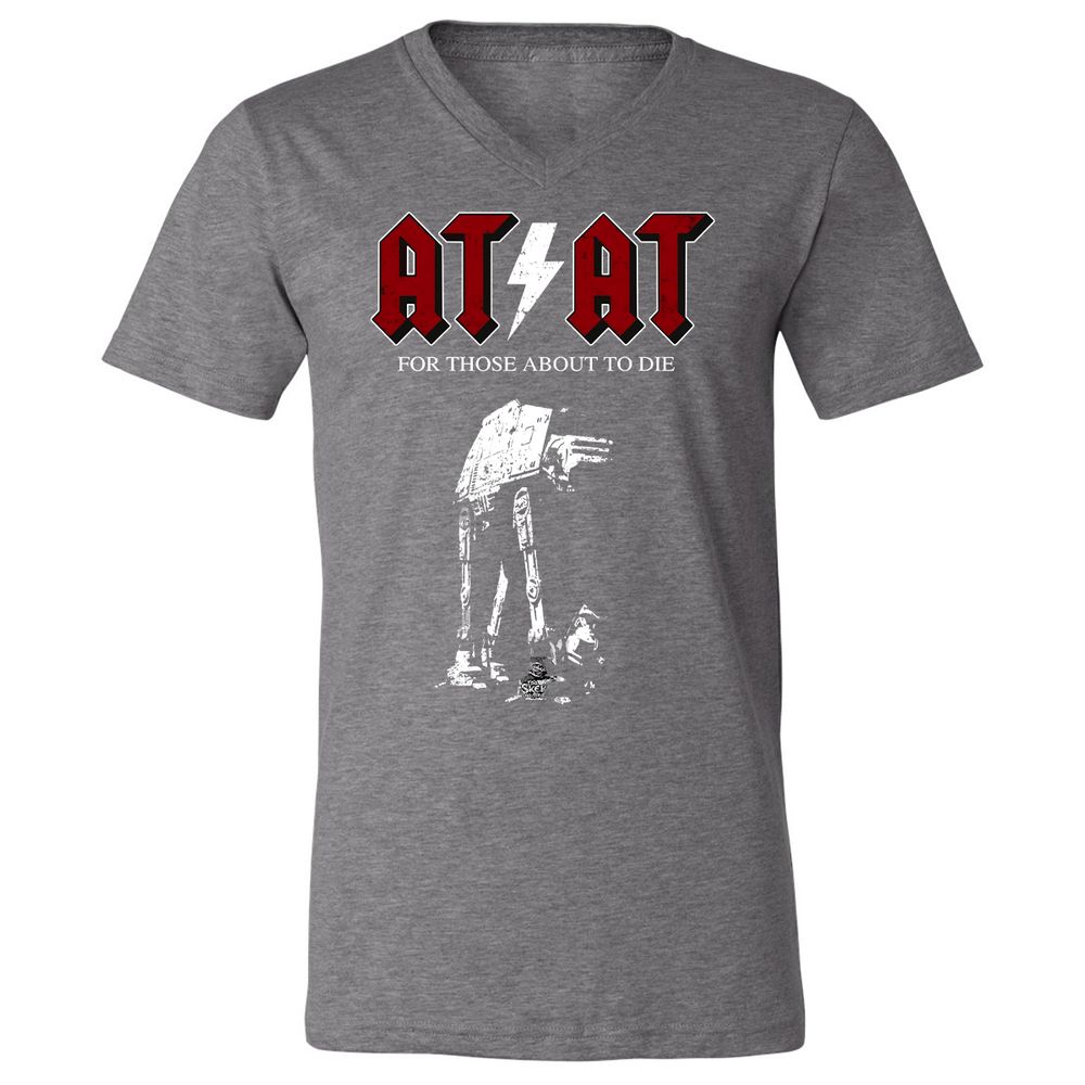 Unisex V-Neck T-Shirt - 71RTAAZU - Deep Heather - 14