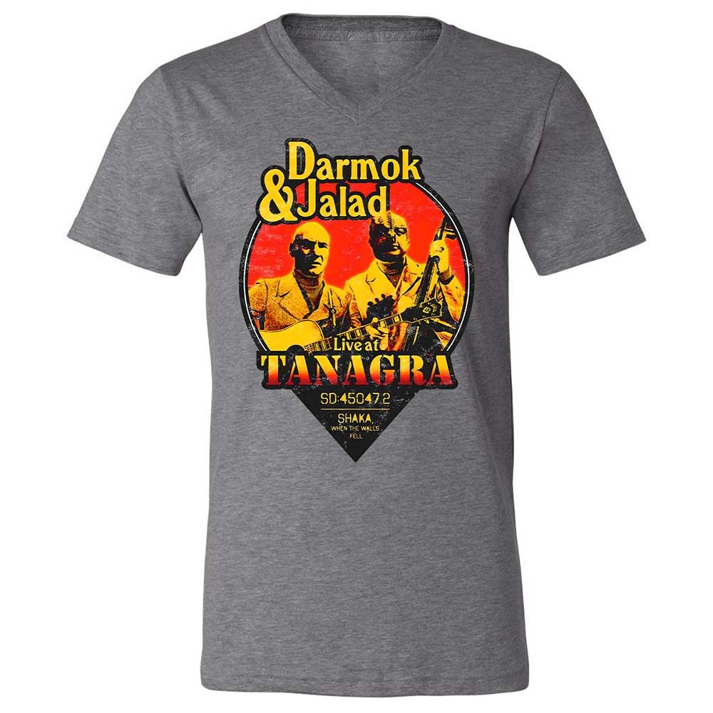 Unisex V-Neck T-Shirt - 3NRGSVWD - Deep Heather - 14