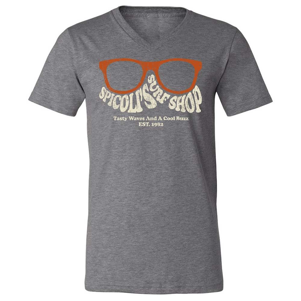 Unisex V-Neck T-Shirt - J82JMWB8 - Deep Heather - 14