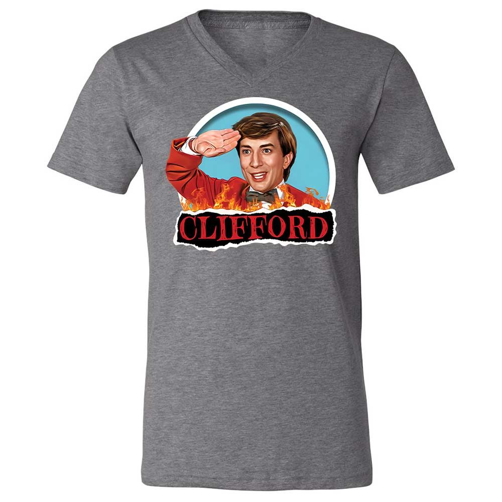 Unisex V-Neck T-Shirt - YJZTG1TV - Deep Heather - 14