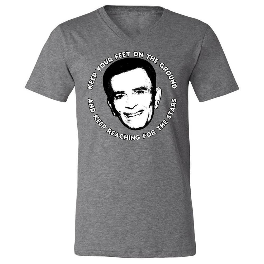 Unisex V-Neck T-Shirt - LL9QPEV7 - Deep Heather - 14