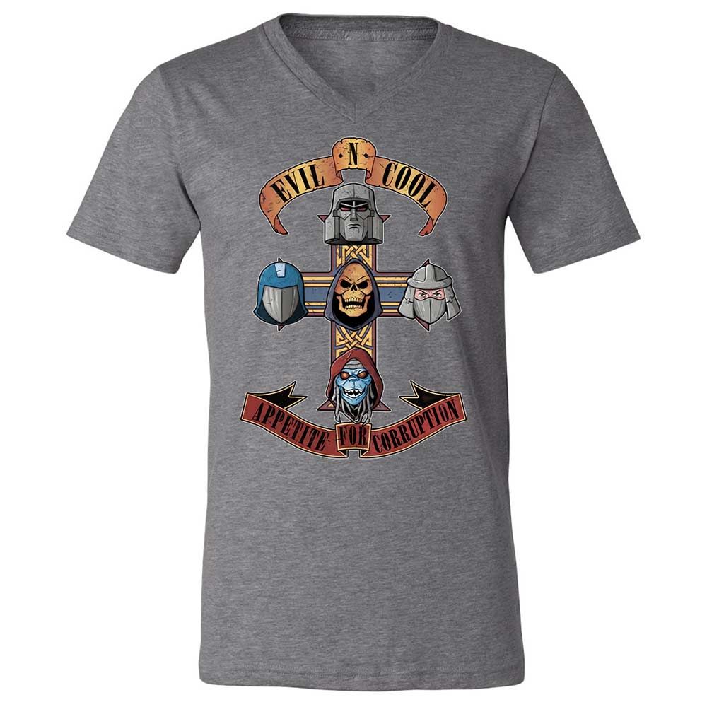 Unisex V-Neck T-Shirt - X9VN7665 - Deep Heather - 14