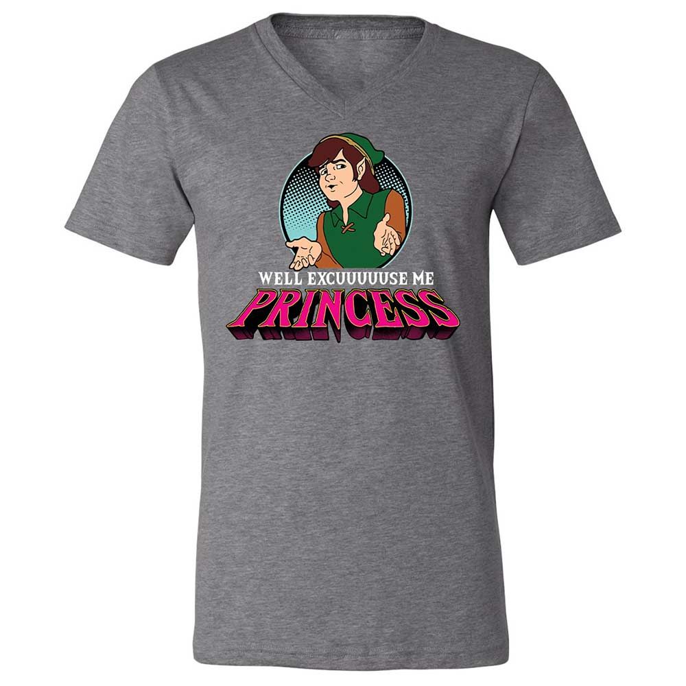 Unisex V-Neck T-Shirt - JKRLQ53Z - Deep Heather - 14
