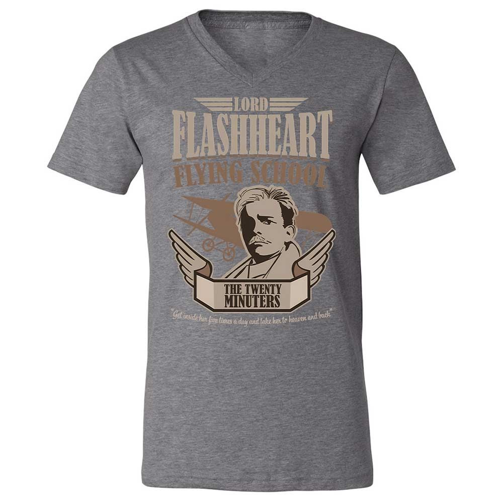 Unisex V-Neck T-Shirt - AAFSB9AT - Deep Heather - 14