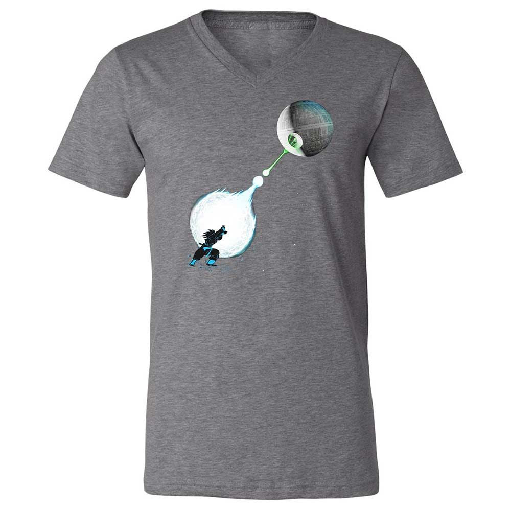 Unisex V-Neck T-Shirt - WGPG4BTU - Deep Heather - 14