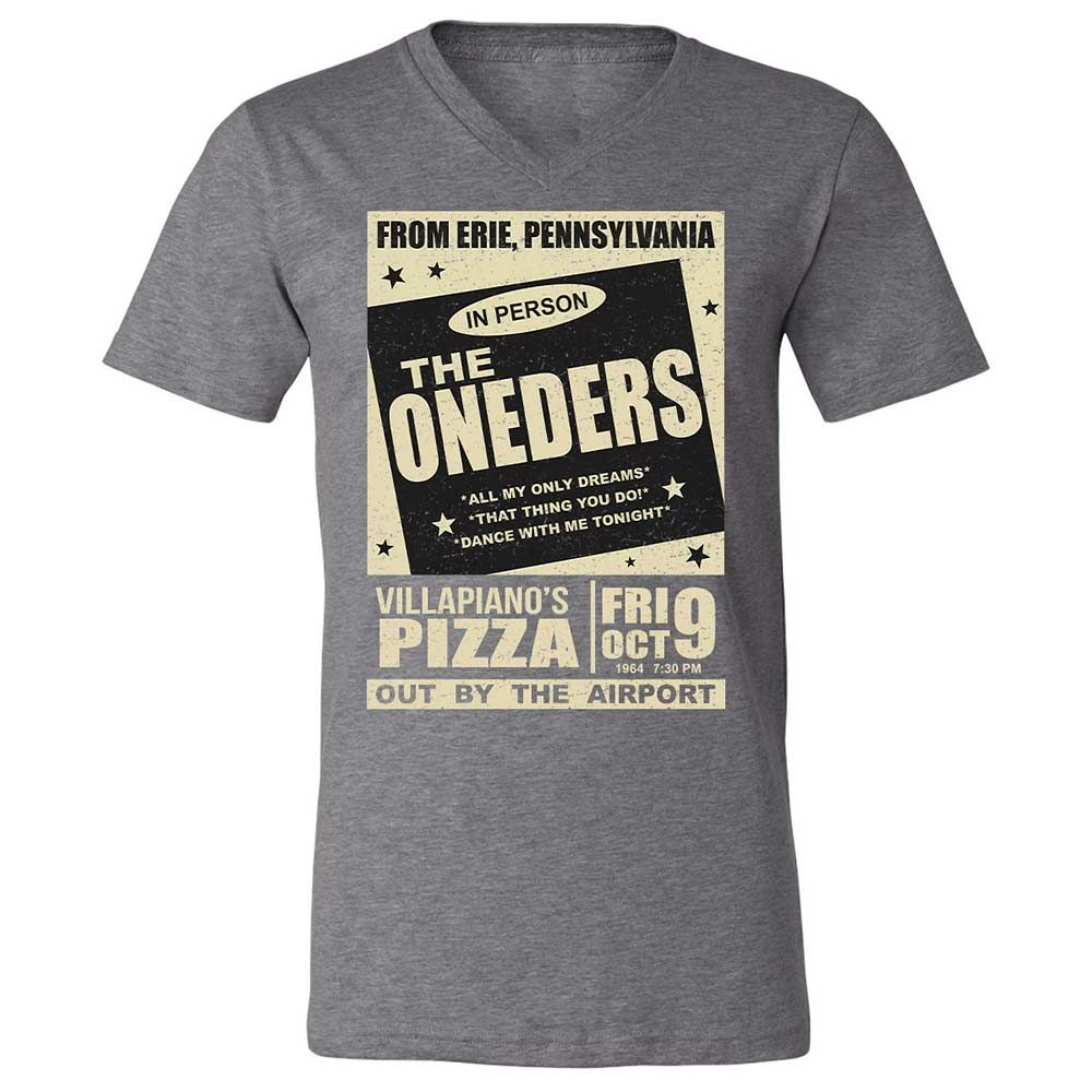 Unisex V-Neck T-Shirt - 7VVKFDQY - Deep Heather - 14