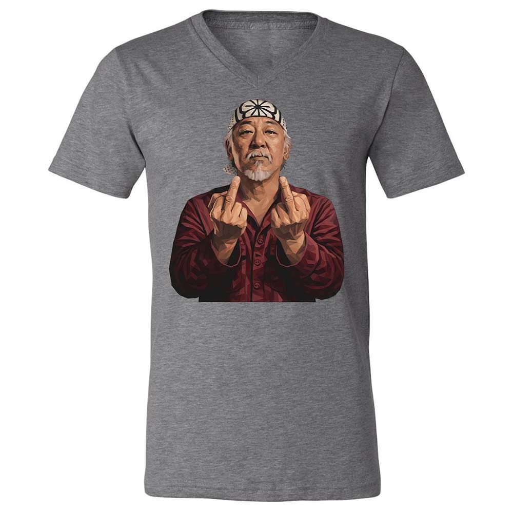 Unisex V-Neck T-Shirt - JS1MAWGU - Deep Heather - 14