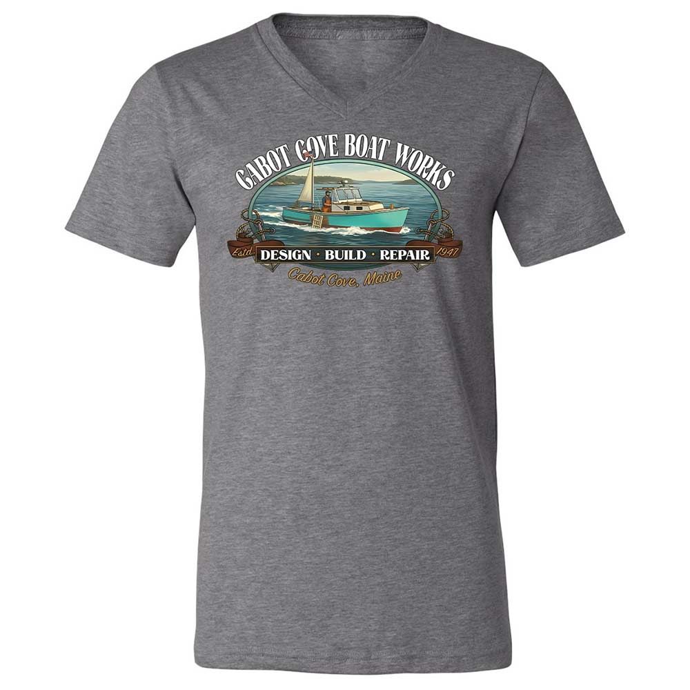 Unisex V-Neck T-Shirt - J2SSQL7E - Deep Heather - 14